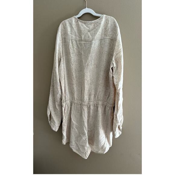 Cloth & Stone for Anthropologie Dahl Snakeskin Patterned Wrap Romper Boho Medium - Picture 7 of 9